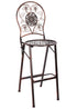 Chivari Bronze Barcelona Bistro Barstool with Round Seat and Back (Per Chair Price Shown – Sold only in Quantities of 2) BBBMRBR-AX-T