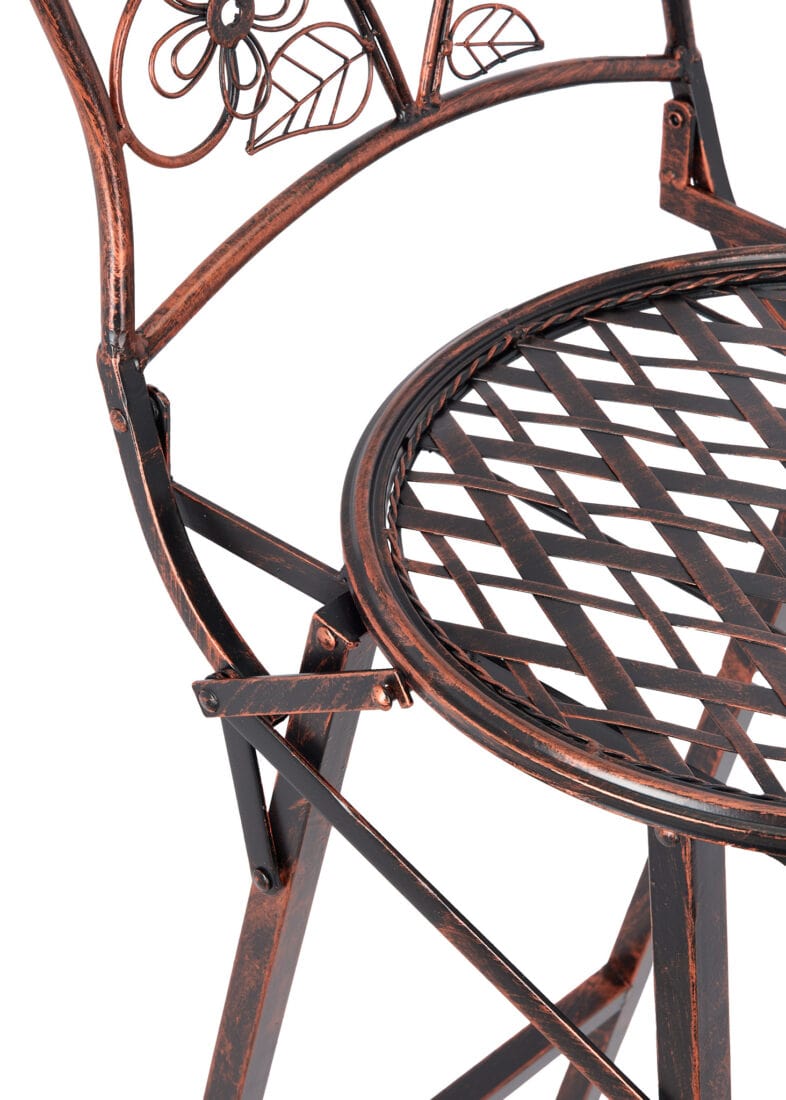 Chivari Bronze Barcelona Bistro Barstool with Round Seat and Back (Per Chair Price Shown – Sold only in Quantities of 2) BBBMRBR-AX-T
