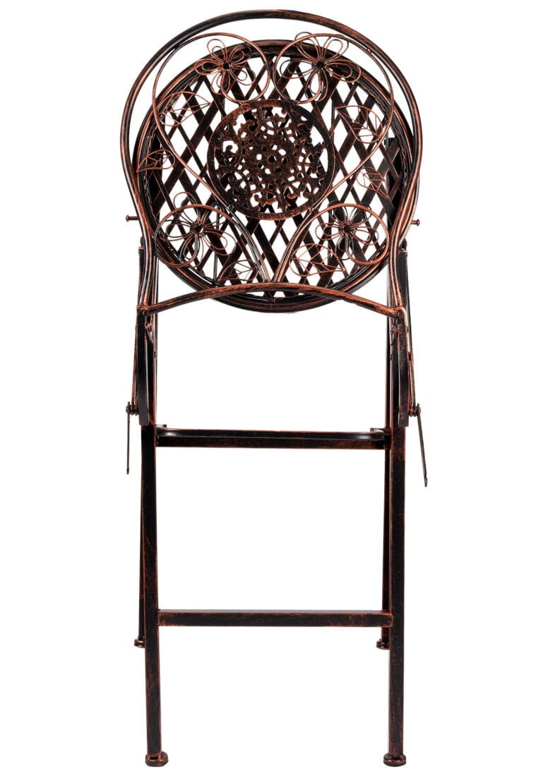Chivari Bronze Barcelona Bistro Barstool with Round Seat and Back (Per Chair Price Shown – Sold only in Quantities of 2) BBBMRBR-AX-T