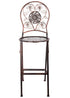 Chivari Bronze Barcelona Bistro Barstool with Round Seat and Back (Per Chair Price Shown – Sold only in Quantities of 2) BBBMRBR-AX-T
