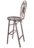 Chivari Bronze Barcelona Bistro Barstool with Round Seat and Back (Per Chair Price Shown – Sold only in Quantities of 2) BBBMRBR-AX-T