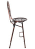 Chivari Bronze Barcelona Bistro Barstool with Round Seat and Back (Per Chair Price Shown – Sold only in Quantities of 2) BBBMRBR-AX-T