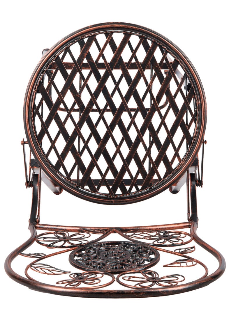Chivari Bronze Barcelona Bistro Barstool with Round Seat and Back (Per Chair Price Shown – Sold only in Quantities of 2) BBBMRBR-AX-T