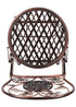 Chivari Bronze Barcelona Bistro Barstool with Round Seat and Back (Per Chair Price Shown – Sold only in Quantities of 2) BBBMRBR-AX-T