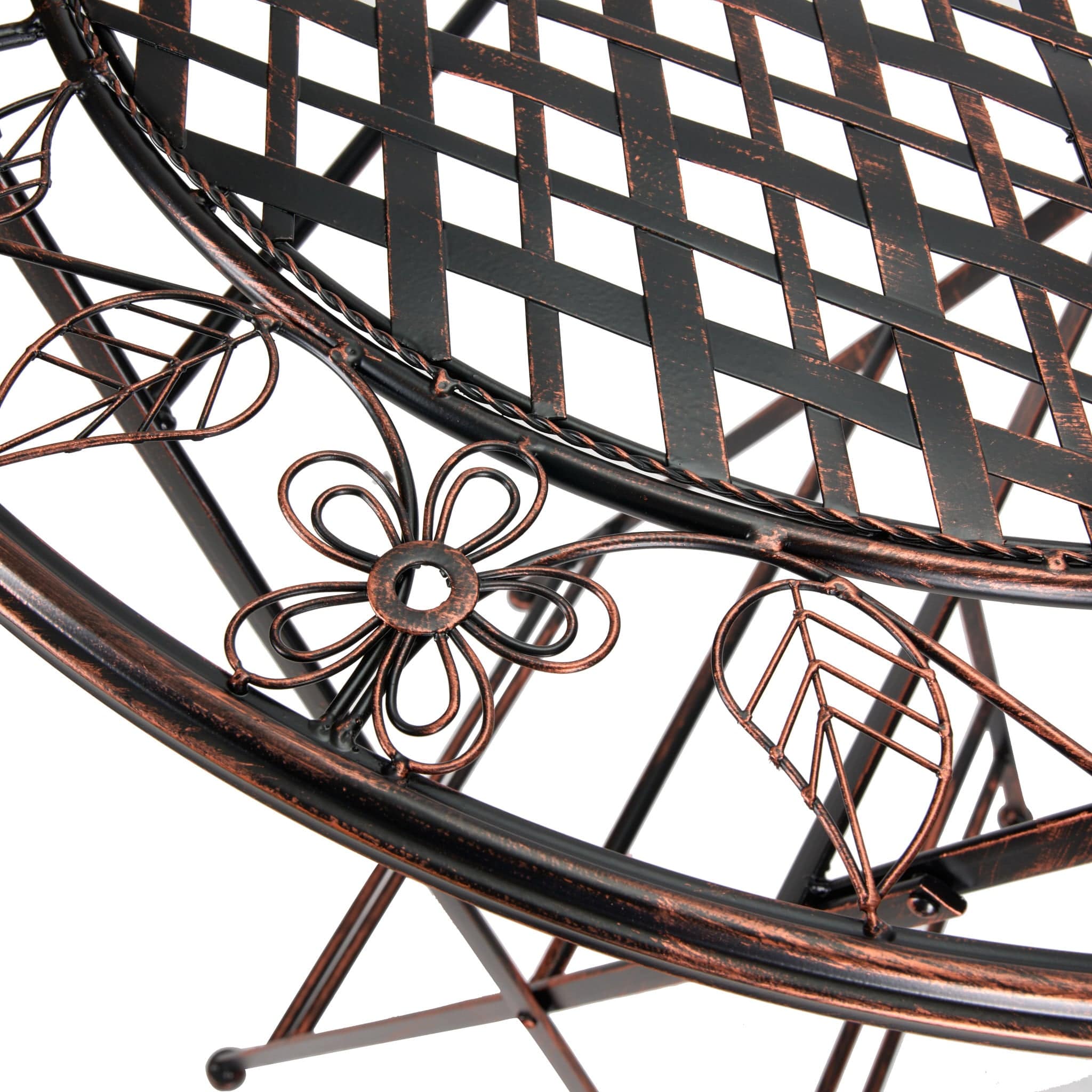Chivari 32" Bronze Barcelona Bistro Cocktail Table TBBBMBR-AX-T