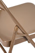 Chivari 48 Brown Metal Folding Chairs + 6  Heavy Duty Plastic 72x30 Banquet Tables  + Hybrid Folding Chair and Banquet Table  Cart CFMBR-48-6RT-KT