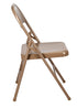 Chivari 48 Brown Metal Folding Chairs + 6  Heavy Duty Plastic 72x30 Banquet Tables  + Hybrid Folding Chair and Banquet Table  Cart CFMBR-48-6RT-KT