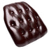 Chivari Brown 1.75" Thick Vinyl Tufted Panel Chiavari Chair Cushion CUSHPANVINTUFTBRN-AX-T