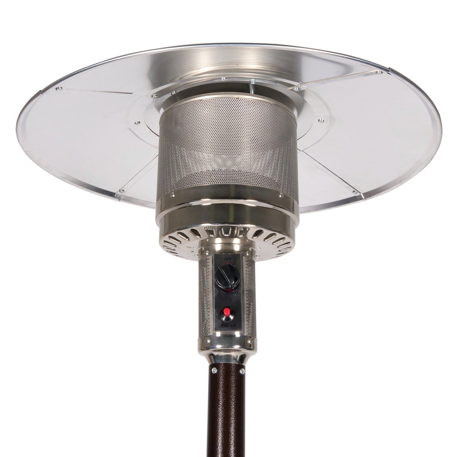 Chivari Brown Propane Standing Patio Outdoor Heater 41000 BTU HEAT-PAT41KBTU-BRN