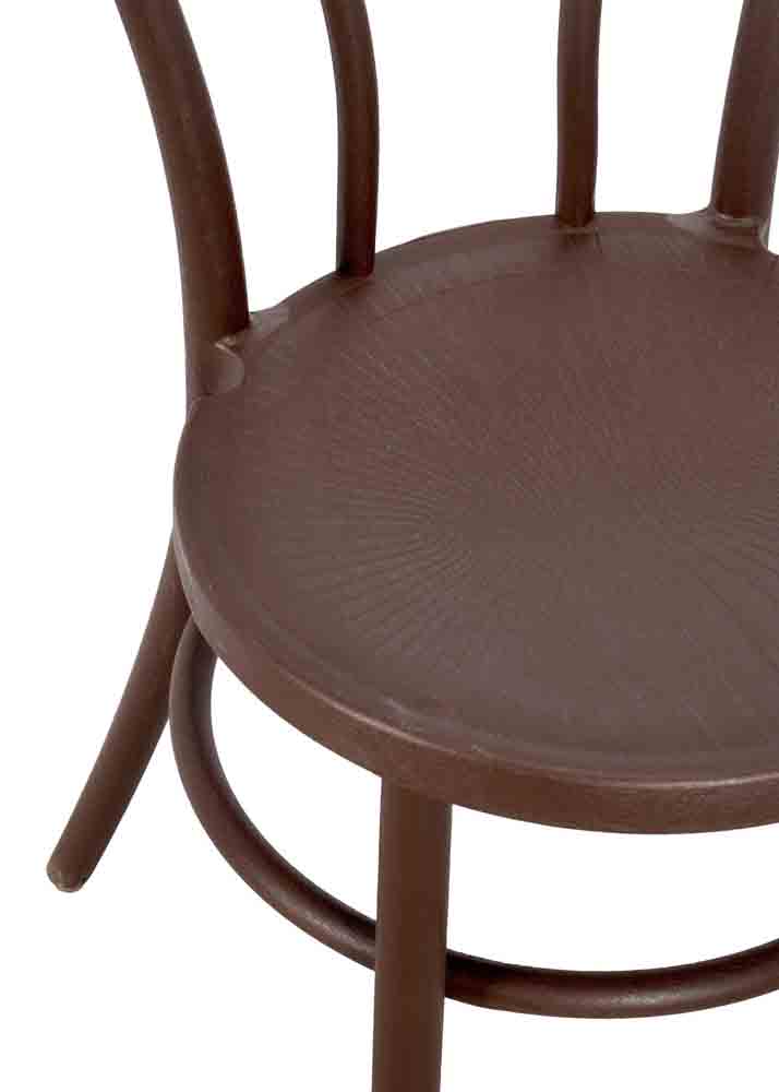 Chivari Chocolate Brown Resin Bentwood Festive Chair CBFRBR-ZG-T