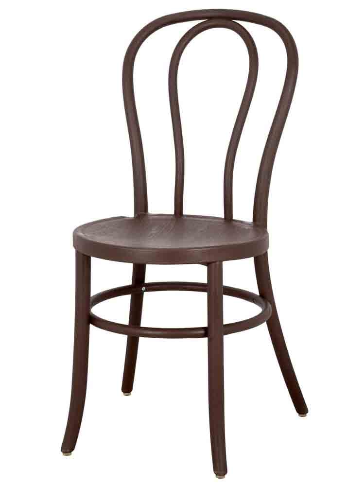 Chivari Chocolate Brown Resin Bentwood Festive Chair CBFRBR-ZG-T