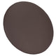 Chivari Chocolate Brown Round Vinyl Panel Back Cushion CUSH-PANVIN-RDBRN-ZG-T