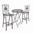 Chivari Barcelona Bistro Set in Bronze includes 32" Cocktail Table and 2 Barstools BBBMBR-KT-AX