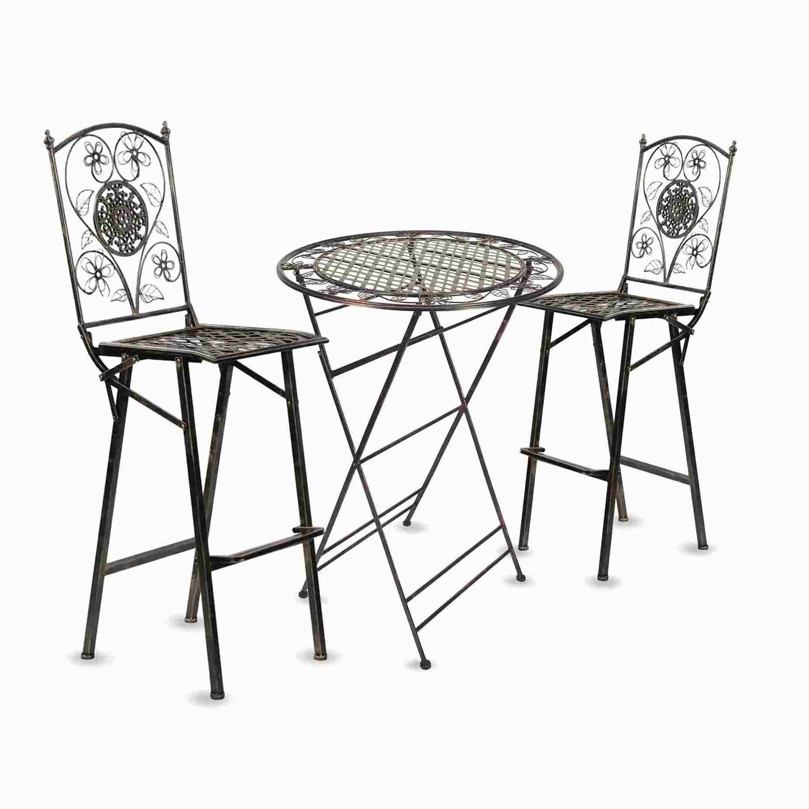 Chivari Barcelona Bistro Set in Copper includes 32