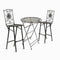 Chivari Barcelona Bistro Set in Copper includes 32" Cocktail Table and 2 Barstools BBBMC-KT-AX