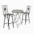 Chivari Barcelona Bistro Set in Copper includes 32" Cocktail Table and 2 Barstools BBBMC-KT-AX