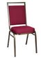 Chivari Burgundy Fabric on Gold Vein Frame Square Back Banquet Chair CQSFBU-ZF-T