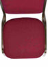 Chivari Burgundy Fabric on Gold Vein Frame Square Back Banquet Chair CQSFBU-ZF-T