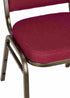 Chivari Burgundy Fabric on Gold Vein Frame Square Back Banquet Chair CQSFBU-ZF-T