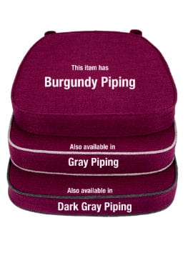 Chivari Burgundy with Burgundy Piping 2.5