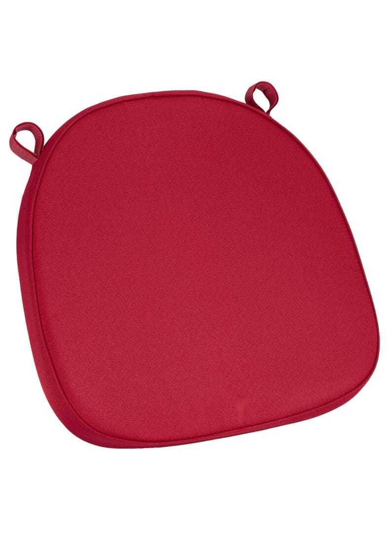 Chivari Burgundy Fabric 2” Thick Cross Back Cushion CUSHXSTRAP-BURG-AX-T