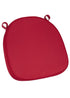 Chivari Burgundy Fabric 2” Thick Cross Back Cushion CUSHXSTRAP-BURG-AX-T
