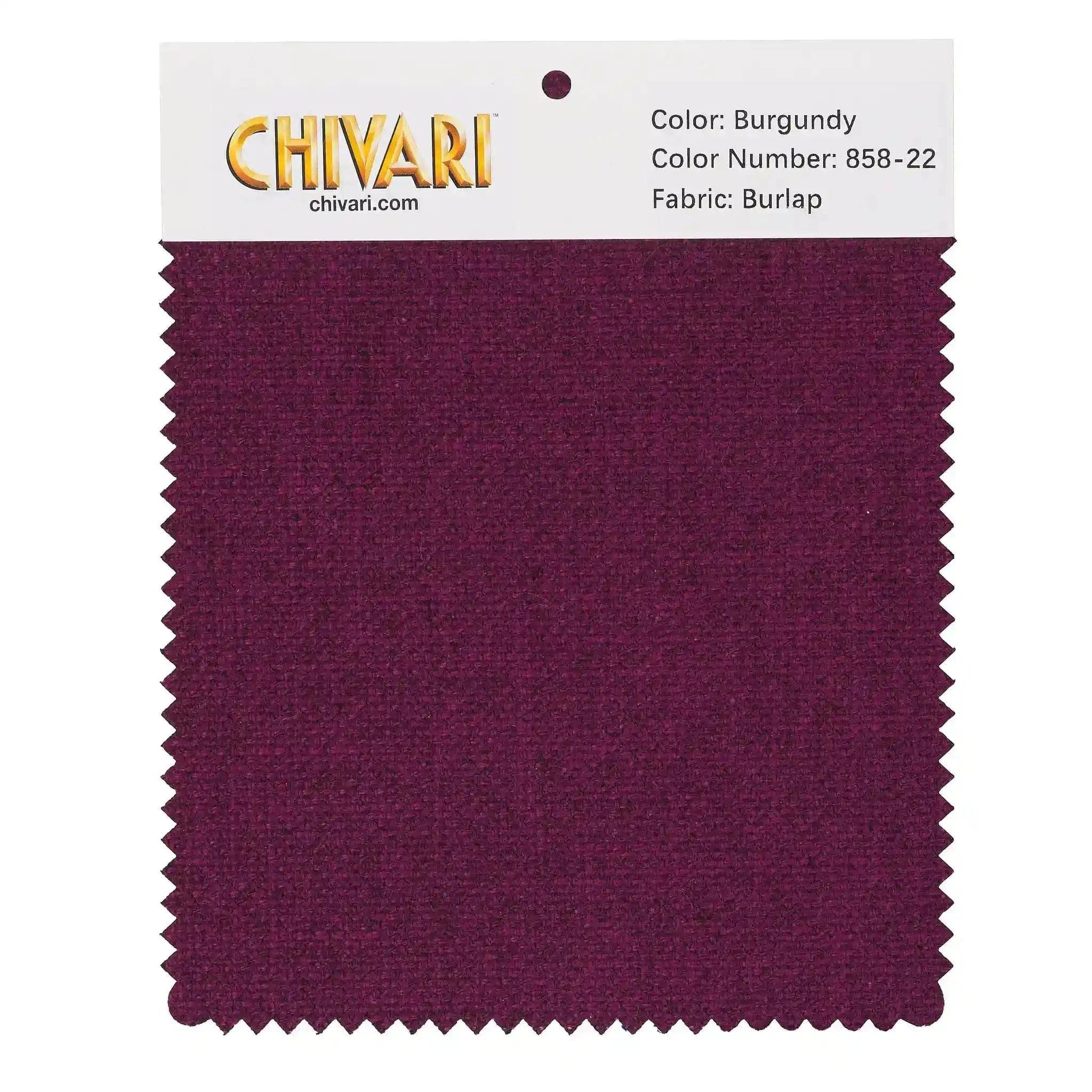 Chivari World’s Best Cushion Fabric Swatch – Burgundy SW-B-BG-A