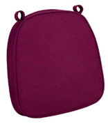 Burgundy with Burgundy Piping 2.5" Thick Chair Cushion - World's Best Cushions