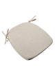 Chivari Natural Burlap 1.5" Thick Cross Back Cushion with Tie Straps CUSHXBACKTIE-BUR-COT-TAN-BH-T