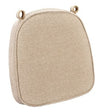 Chivari Beige with Beige Piping 2.5" Thick Chair Cushion - World's Best Cushions CUSHBST-BRBR-AX-T