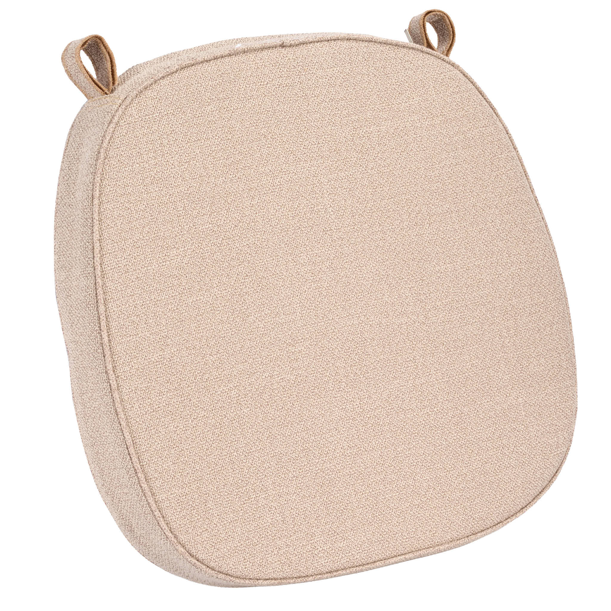 Chivari Burlap Tan 2.0" Thick  Willow Wood Velcro Strap Cushion CUSHWWSTRAPBLP-T