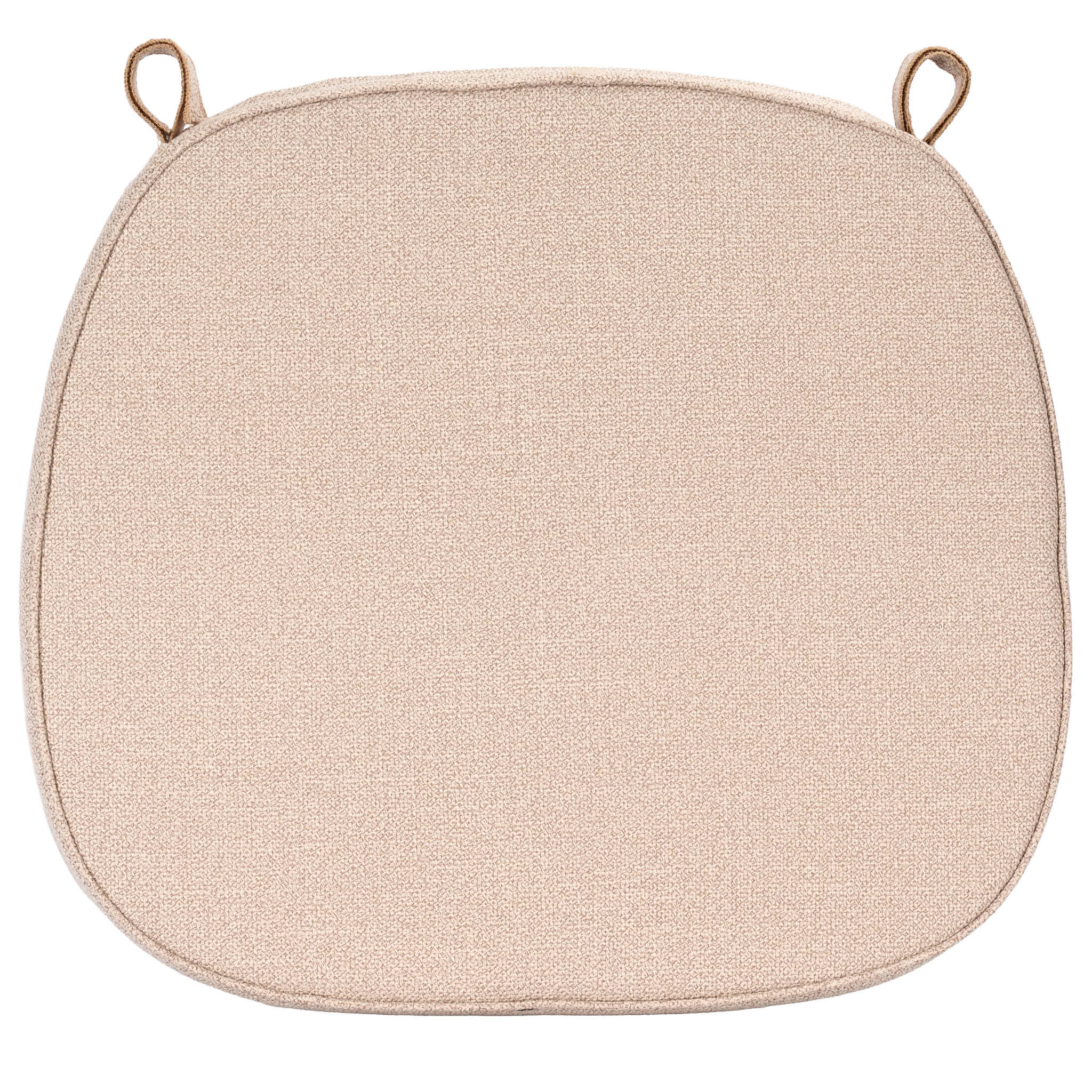 Chivari Burlap Tan 2.0" Thick  Willow Wood Velcro Strap Cushion CUSHWWSTRAPBLP-T