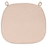 Chivari Burlap Tan 2.0" Thick  Willow Wood Velcro Strap Cushion CUSHWWSTRAPBLP-T