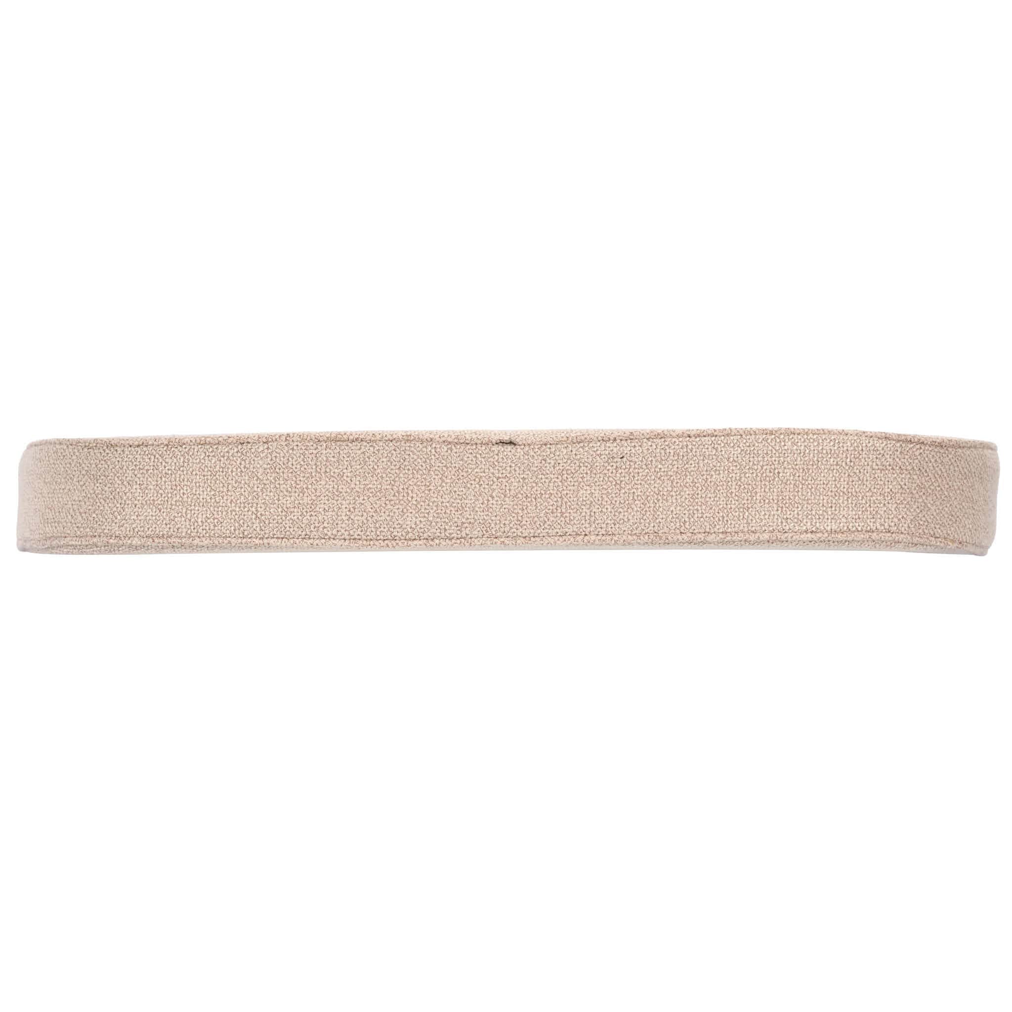 Chivari Burlap Tan 2.0" Thick  Willow Wood Velcro Strap Cushion CUSHWWSTRAPBLP-T