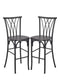 Chivari Black Resin Steel Skeleton™ Willow Barstool - 2 Pack - Some Assembly Required BWRB-KD-ST-AX-2