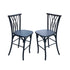 Chivari Black Resin Steel Skeleton™ Willow Barstool - 2 Pack - Some Assembly Required BWRB-KD-ST-AX-2