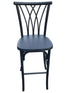 Chivari Black Resin Steel Skeleton™ Willow Barstool - 2 Pack - Some Assembly Required BWRB-KD-ST-AX-2