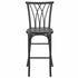 Chivari Black Resin Steel Skeleton™ Willow Barstool - 2 Pack - Some Assembly Required BWRB-KD-ST-AX-2