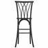 Chivari Black Resin Steel Skeleton™ Willow Barstool - 2 Pack - Some Assembly Required BWRB-KD-ST-AX-2