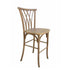 Chivari Chestnut Resin Steel Skeleton™ Willow Barstool - 2 Pack - Some Assembly Required BWRC-KD-ST-AX-2