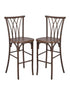 Chivari Fruitwood Resin Steel Skeleton™ Willow Barstool - 2 Pack - Some Assembly Required BWRF-KD-ST-AX-2