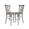 Chivari Fruitwood Resin Steel Skeleton™ Willow Barstool - 2 Pack - Some Assembly Required BWRF-KD-ST-AX-2