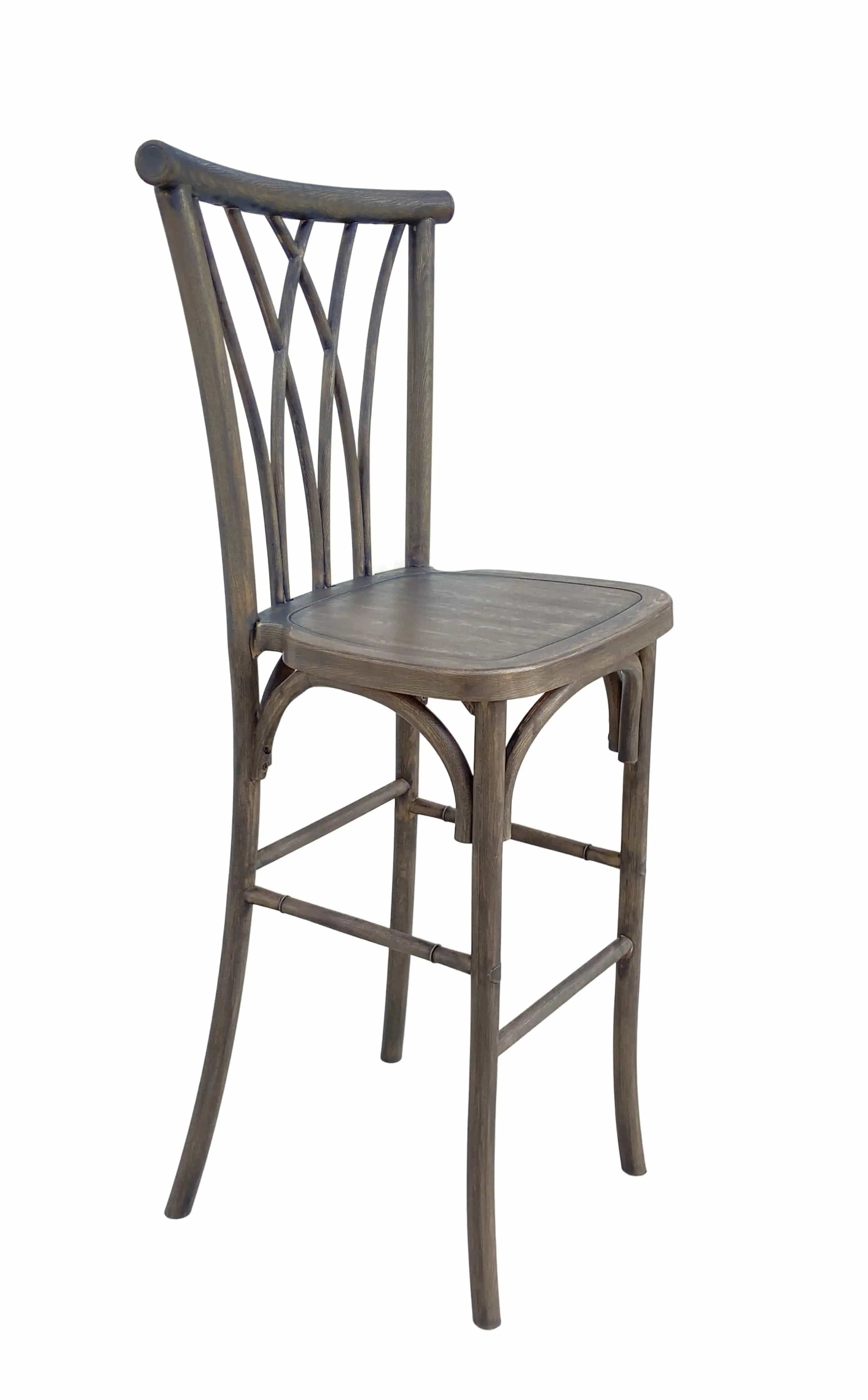 Chivari Fruitwood Resin Steel Skeleton™ Willow Barstool - 2 Pack - Some Assembly Required BWRF-KD-ST-AX-2