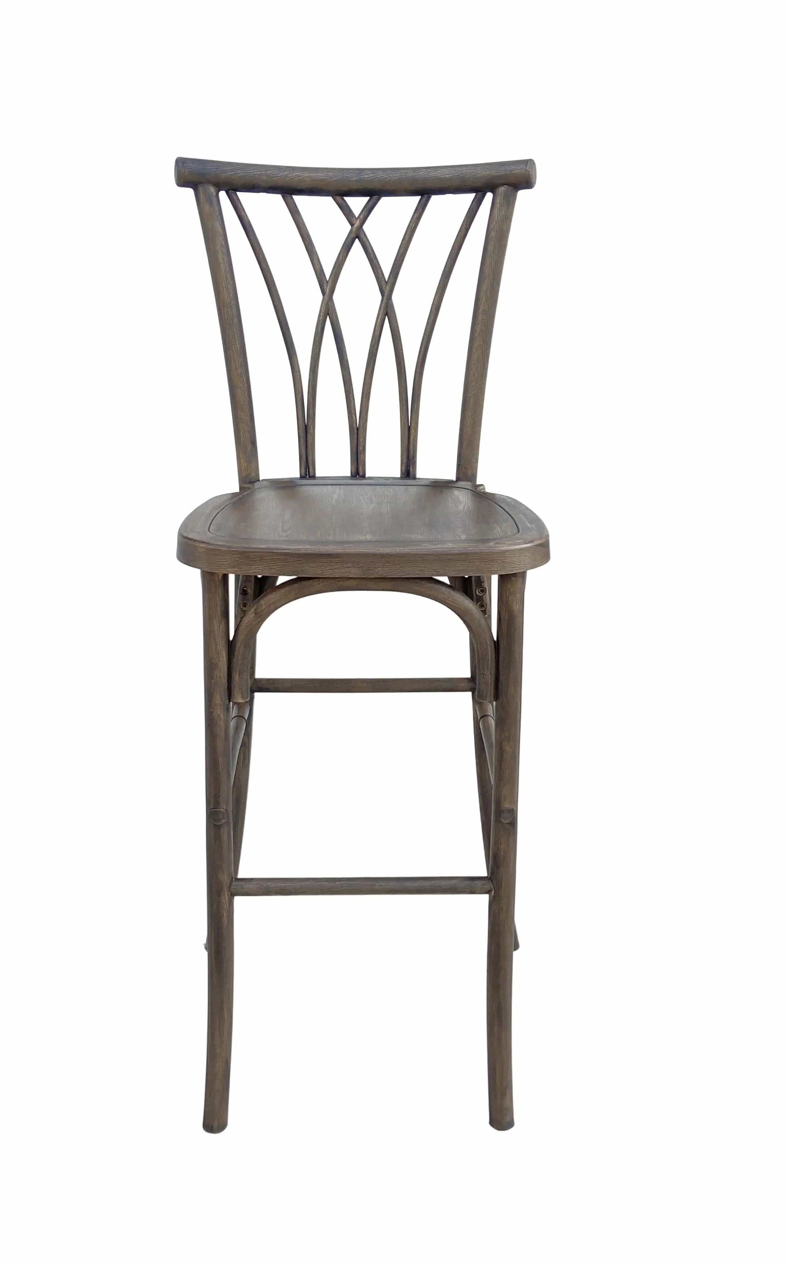Chivari Fruitwood Resin Steel Skeleton™ Willow Barstool - 2 Pack - Some Assembly Required BWRF-KD-ST-AX-2