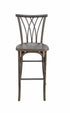 Chivari Fruitwood Resin Steel Skeleton™ Willow Barstool - 2 Pack - Some Assembly Required BWRF-KD-ST-AX-2