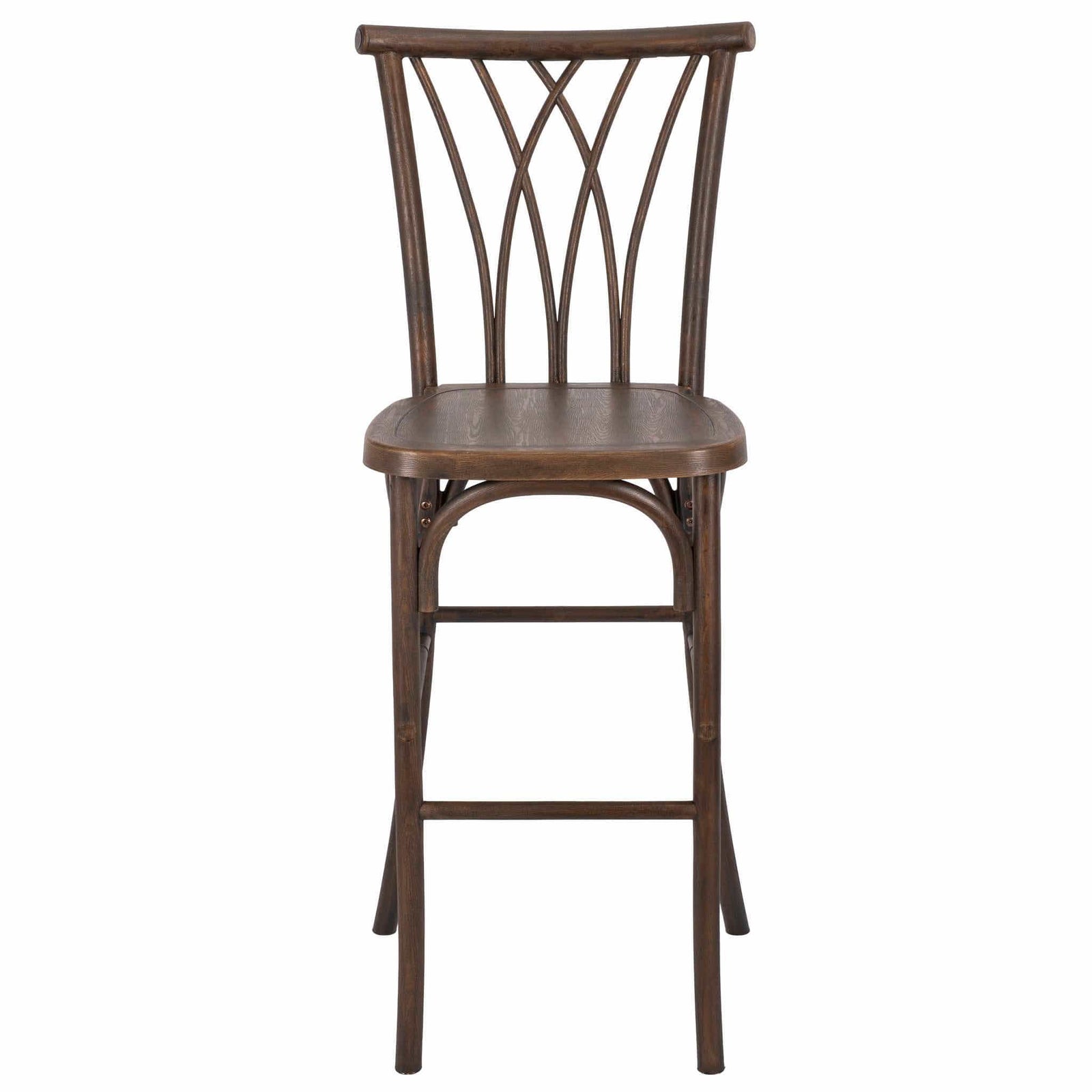 Chivari Fruitwood Resin Steel Skeleton™ Willow Barstool - 2 Pack - Some Assembly Required BWRF-KD-ST-AX-2
