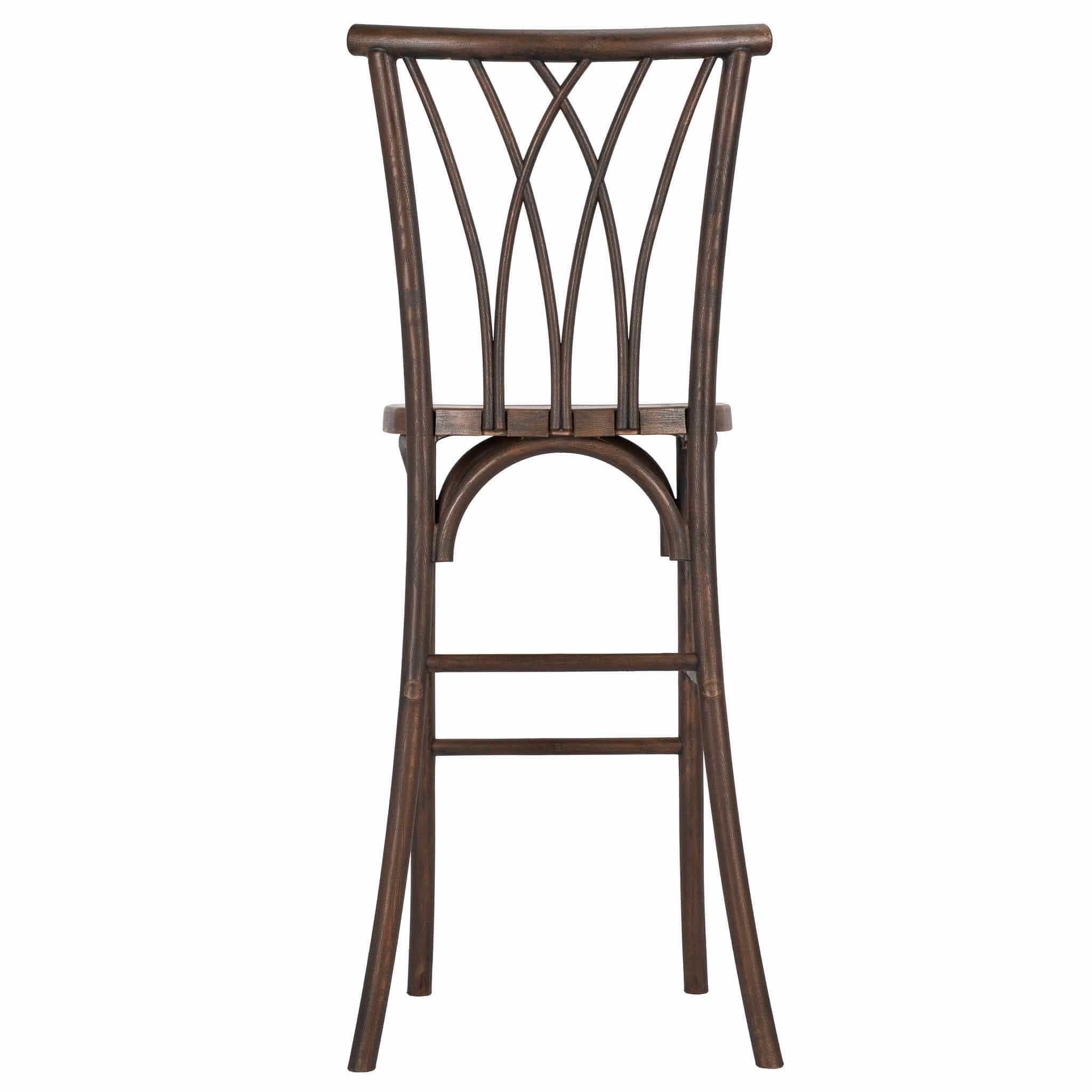 Chivari Fruitwood Resin Steel Skeleton™ Willow Barstool - 2 Pack - Some Assembly Required BWRF-KD-ST-AX-2