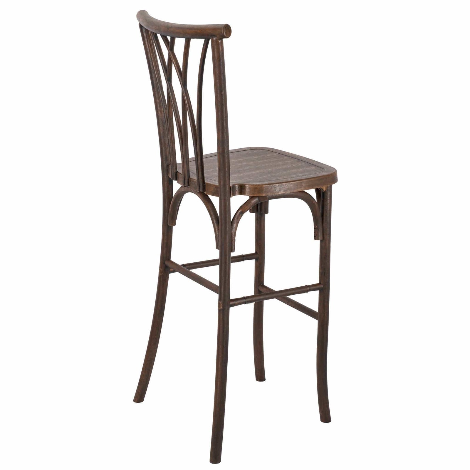 Chivari Fruitwood Resin Steel Skeleton™ Willow Barstool - 2 Pack - Some Assembly Required BWRF-KD-ST-AX-2