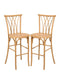Chivari Natural Resin Steel Skeleton™  Willow Barstool - 2 Pack - Some Assembly Required BWRN-KD-ST-AX-2