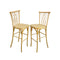 Chivari Natural Resin Steel Skeleton™  Willow Barstool - 2 Pack - Some Assembly Required BWRN-KD-ST-AX-2